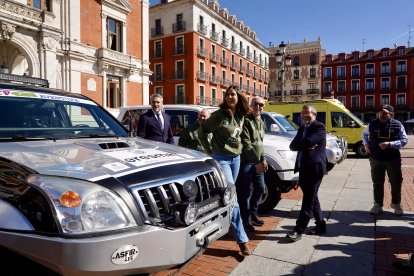 Blanca Jiménez en la presentación de la Travesía Solidaria Valladolid-Marruecos.