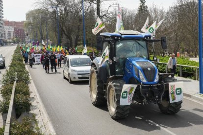 Manifestación de agricultores y ganaderos.