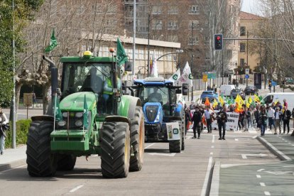 Manifestación de agricultores y ganaderos.