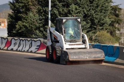 Trabajos en las salidas de la VA-20