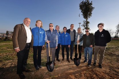 Imagen del acto de plantación en Parquesol.