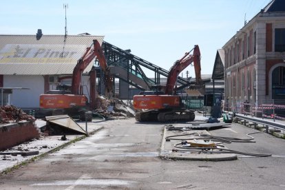 Así avanzan las obras en la nueva estación de tren.