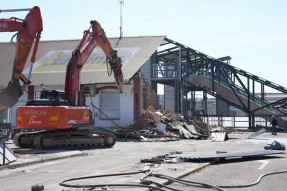 Así avanzan las obras en la nueva estación de tren.