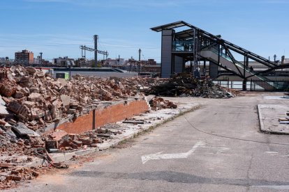 Obras en la estación de trenes de Valladolid.