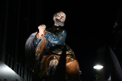 Uno de los momentos de la procesión del Arrepentimiento en el Miércoles Santo vallisoletano.