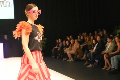 Un momento del desfile de moda en el Lava de Valladolid.