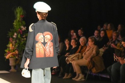 Un momento del desfile de moda en el Lava de Valladolid.
