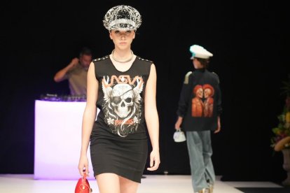 Un momento del desfile de moda en el Lava de Valladolid.