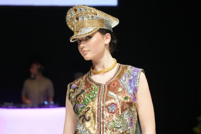 Un momento del desfile de moda en el Lava de Valladolid.