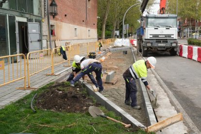 Juan García. 08/04/2026. Valladolid. Obras junto al hotel Marqués de La Ensenada. JUAN GARCÍA.