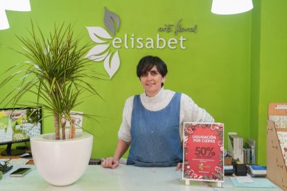 Elisabet Ruano, dueña de la floristería Elisabet