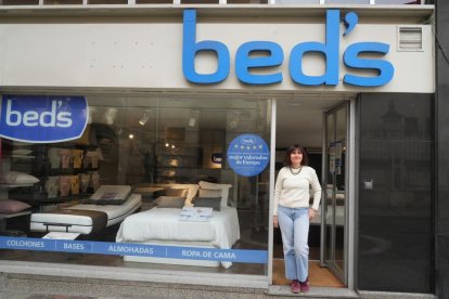 Eva de La Cal, encargada de la cadena de colchones BED´S, en el número 19