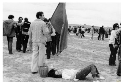 Campa de Villalar durante la celebración de un Día de la Comunidad en los años 80.