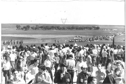 Campa de Villalar el 23 de abril de 1978.