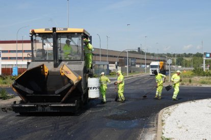 Estado de las obras en la VA-20 de Valladolid.