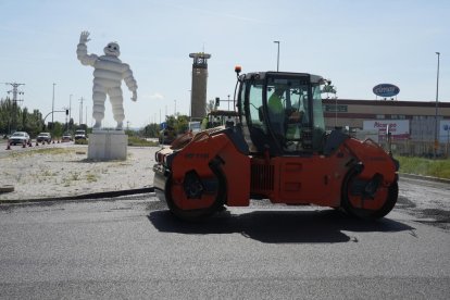Estado de las obras en la VA-20 de Valladolid.