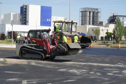 Estado de las obras en la VA-20 de Valladolid.