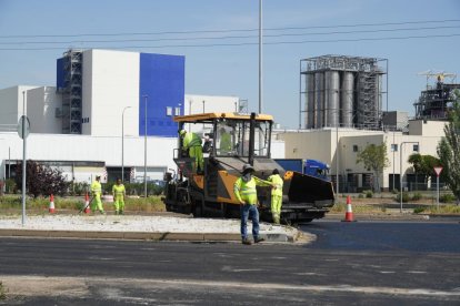 Estado de las obras en la VA-20 de Valladolid.