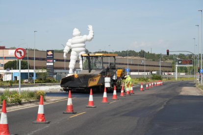 Estado de las obras en la VA-20 de Valladolid.
