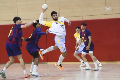Una acción del Barça Atlétic - Recoletas.