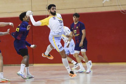 Una acción del Barça Atlétic - Recoletas.