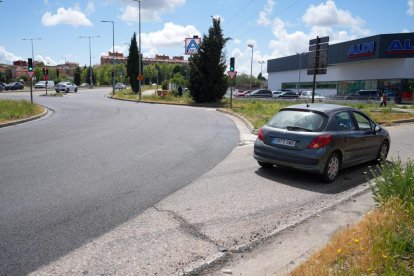 Imágenes del asfaltado por zonas de la VA-20.