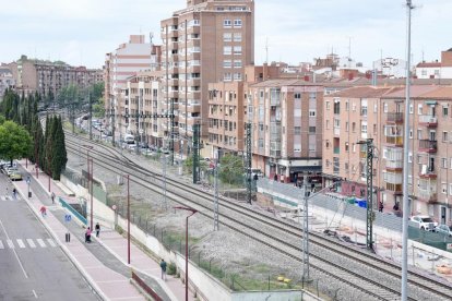 Obras de la tercera vía en Valladolid