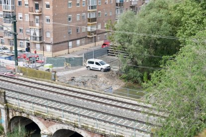 Obras de la tercera vía en Valladolid