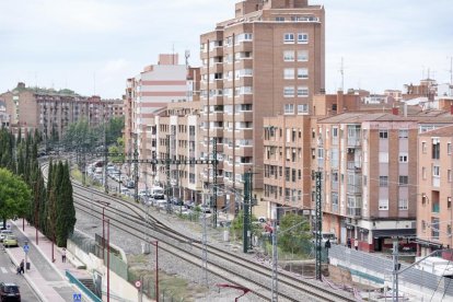 Obras de la tercera vía en Valladolid