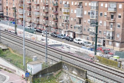 Obras de la tercera vía en Valladolid