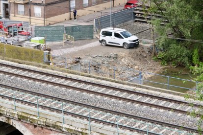 Obras de la tercera vía en Valladolid