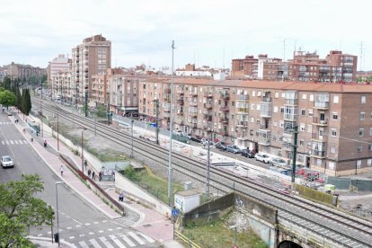 Obras de la tercera vía en Valladolid