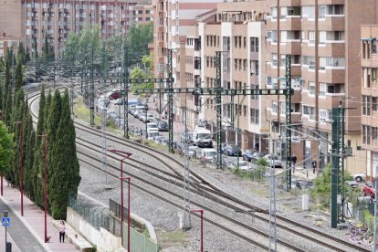 Obras de la tercera vía en Valladolid