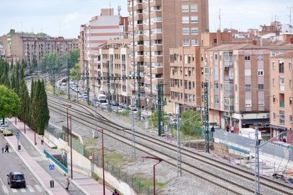 Obras de la tercera vía en Valladolid