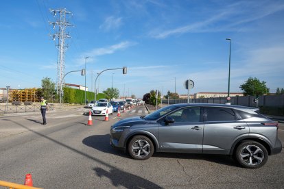 Cortes y obras en la VA-20.