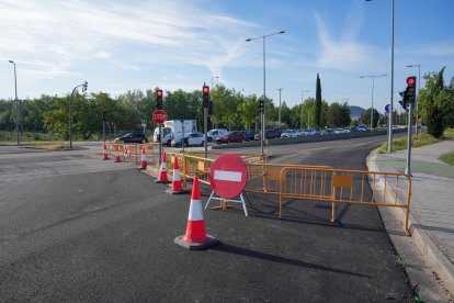 Cortes y obras en la VA-20.