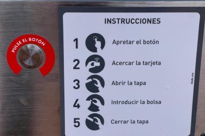 Nuevo contenedor para orgánico de apertura con tarjeta.