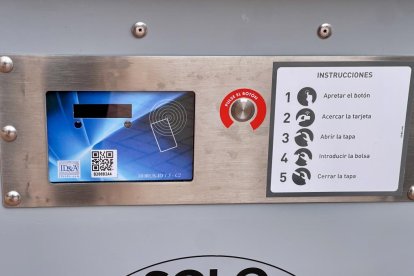 Nuevo contenedor para orgánico de apertura con tarjeta.