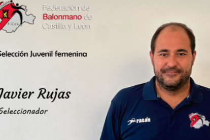 Javier Rujas, con la selección de Castila y León juvenil.