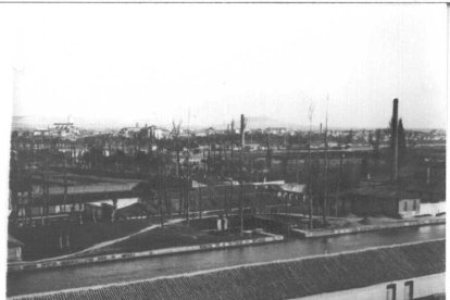 Vista del Canal de Castilla desde la cuesta de la Maruquesa.