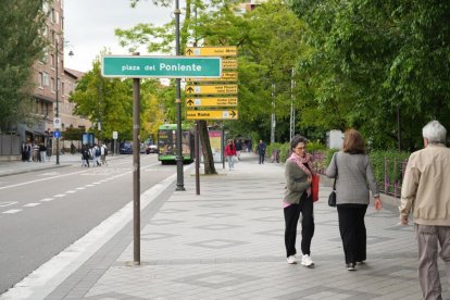 Plaza Poniente en la actualidad