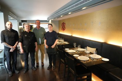 Eduardo, José, José Luis (propietario) y Pilar son el equipo del restaurante Brasería Poniente