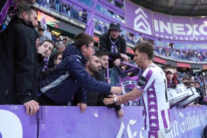 Imágenes que valen una permanencia en en Real Valladolid-Zaragoza.