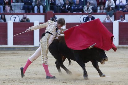 Borja Jiménez en la primera corrida de la Feria de San Pedro Regalado