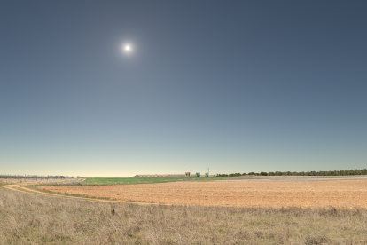 Espacio verificado por Astroval para contemplar el eclipse solar desde Piñel de Abajo