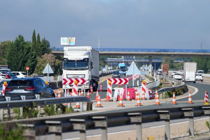 Obras de la autovía A-11 en los tramos comprendidos entre Tudela de Duero y Quintanilla de Arriba.