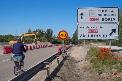 Obras de la autovía A-11 en los tramos comprendidos entre Tudela de Duero y Quintanilla de Arriba.