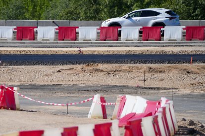 Obras de la autovía A-11 en los tramos comprendidos entre Tudela de Duero y Quintanilla de Arriba.