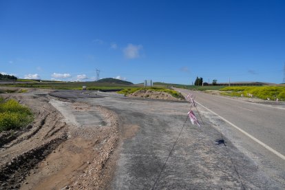 Obras de la autovía A-11 en los tramos comprendidos entre Tudela de Duero y Quintanilla de Arriba.