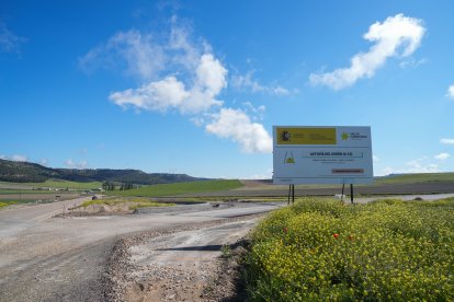 Obras de la autovía A-11 en los tramos comprendidos entre Tudela de Duero y Quintanilla de Arriba.